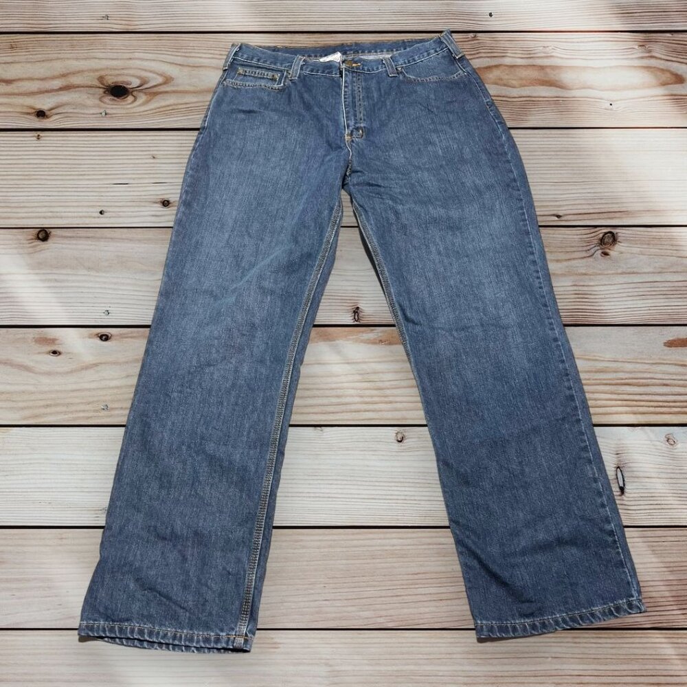 Carhartt Jeans Relaxed Fit Blue Size 38 x 34 - Picture 5 of 8